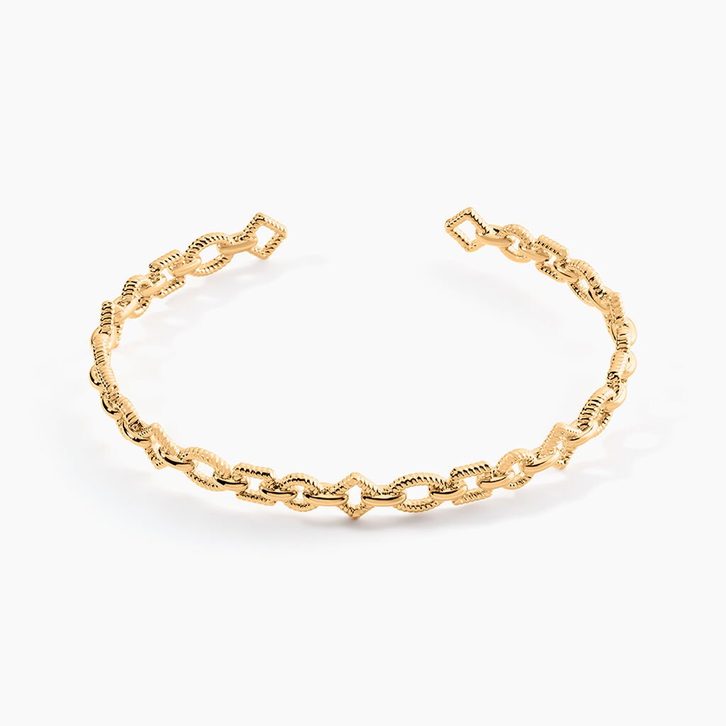 Bracelet Jonc Linka Plaqué Or Jaune - Bracelets joncs Femme | Histoire d’Or