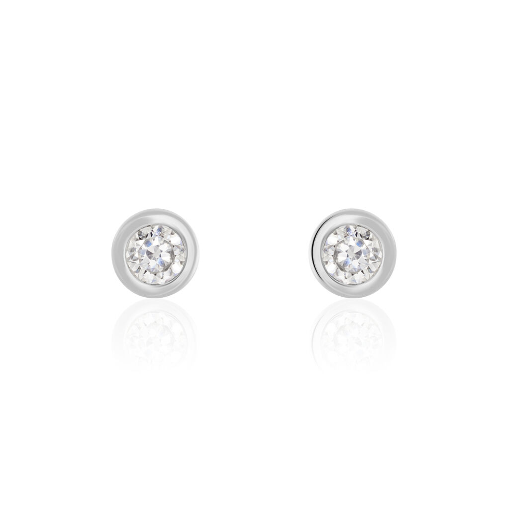 Boucles D'oreilles Pendantes Abha Argent Blanc Oxyde De Zirconium - Boucles d'oreilles fantaisie Femme | Histoire d’Or