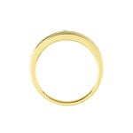 Demi-alliance Or Jaune Valentine Diamants Synthetique - Bijoux avec pierres Femme | Histoire d&rsquo;Or