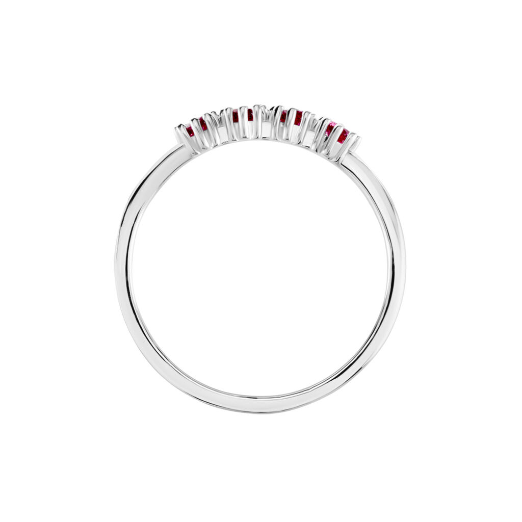 Bague Karrie Argent Blanc Oxyde De Zirconium - Bagues avec pierre Femme | Histoire d’Or