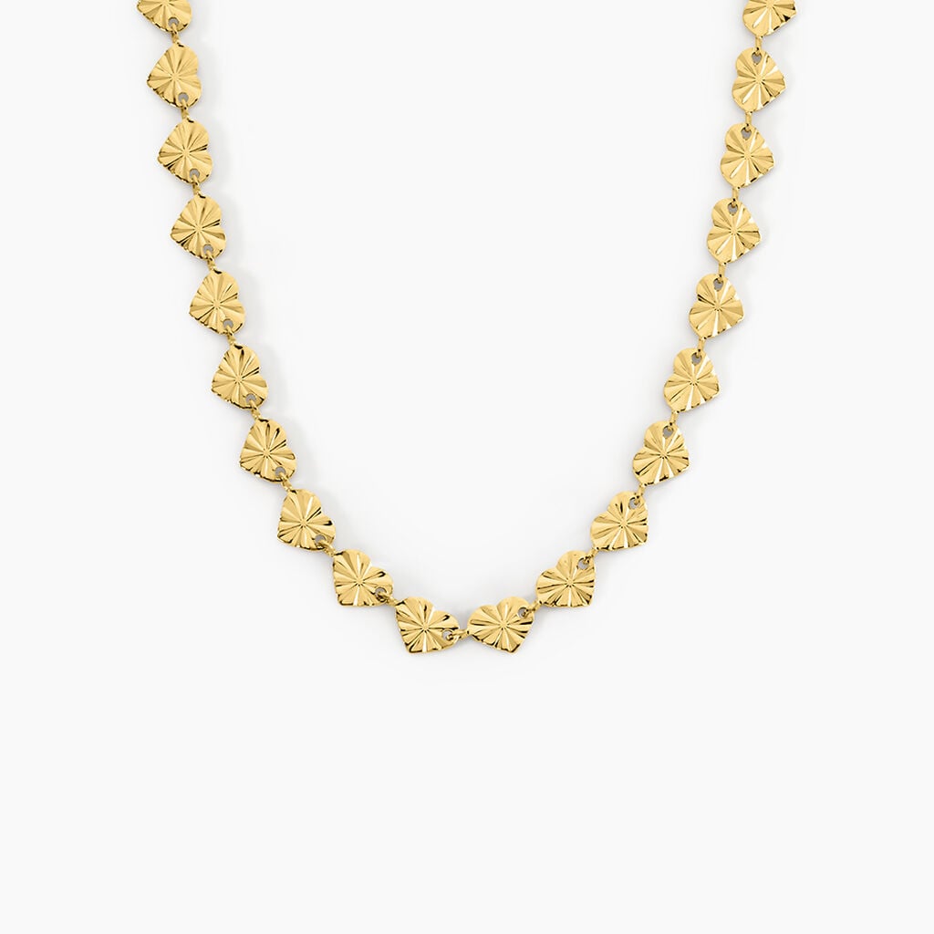 Collier Calliandra Acier Jaune - Colliers fantaisie Femme | Histoire d&rsquo;Or
