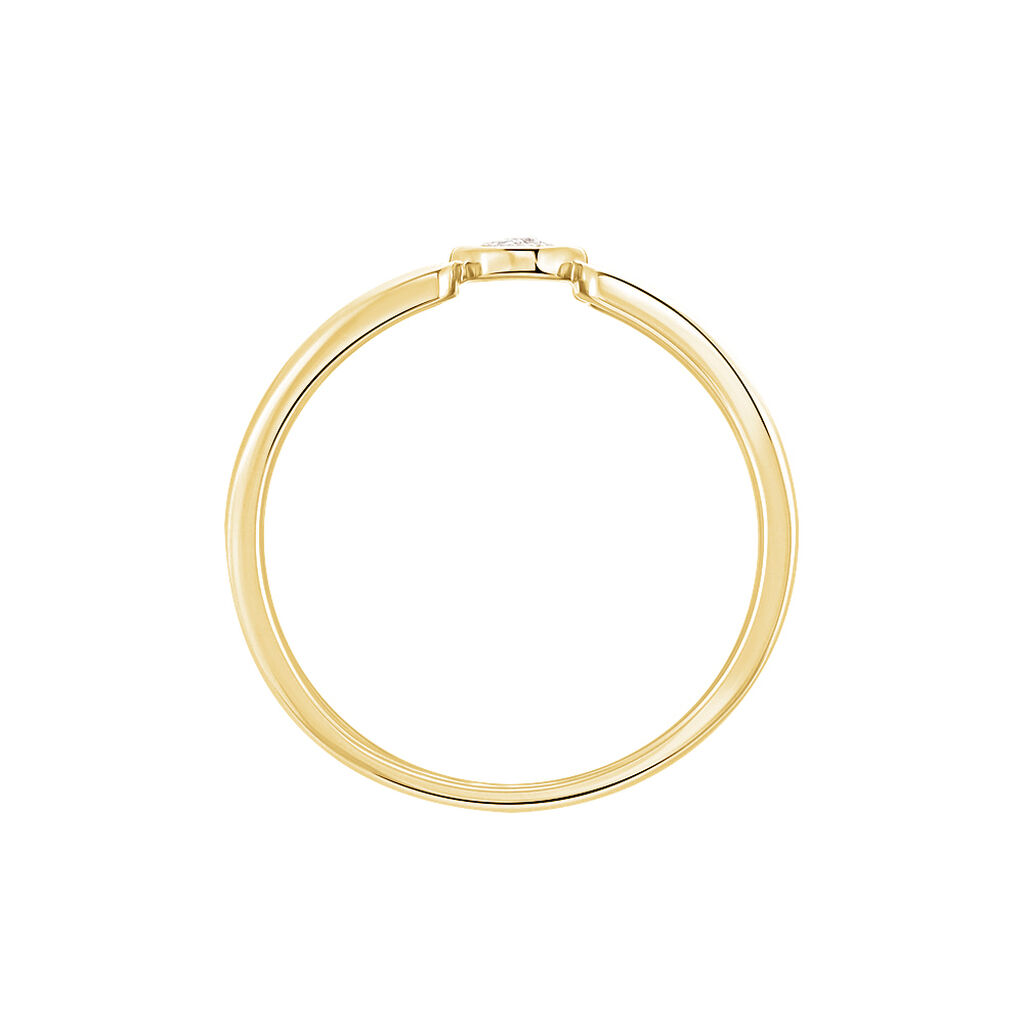 Bague Tamaya Or Jaune Diamant - Bagues avec pierre Femme | Histoire d’Or