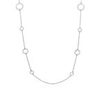 Collier Sautoir Paquito Argent Blanc - Sautoirs Femme | Histoire d&rsquo;Or