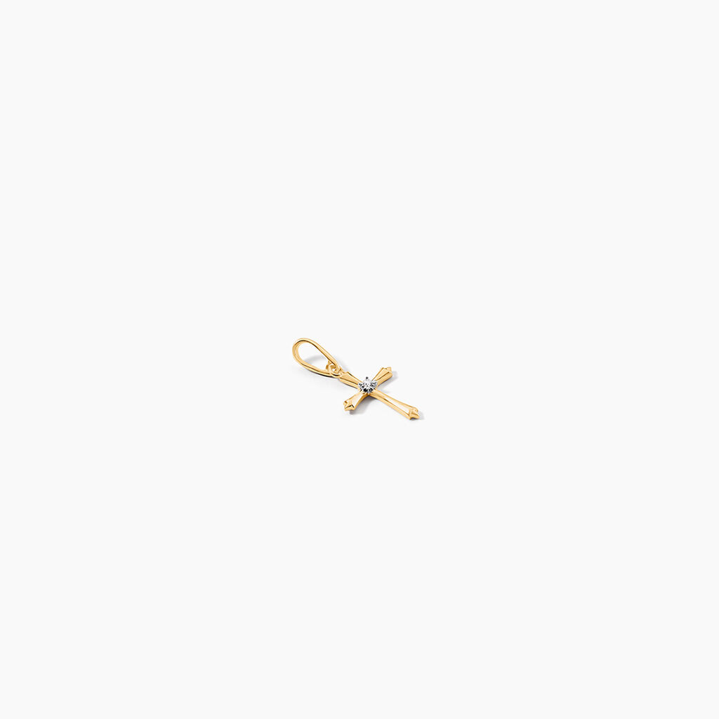 Pendentif Esmond Or Jaune Diamant - Pendentifs Communion Femme | Histoire d&rsquo;Or