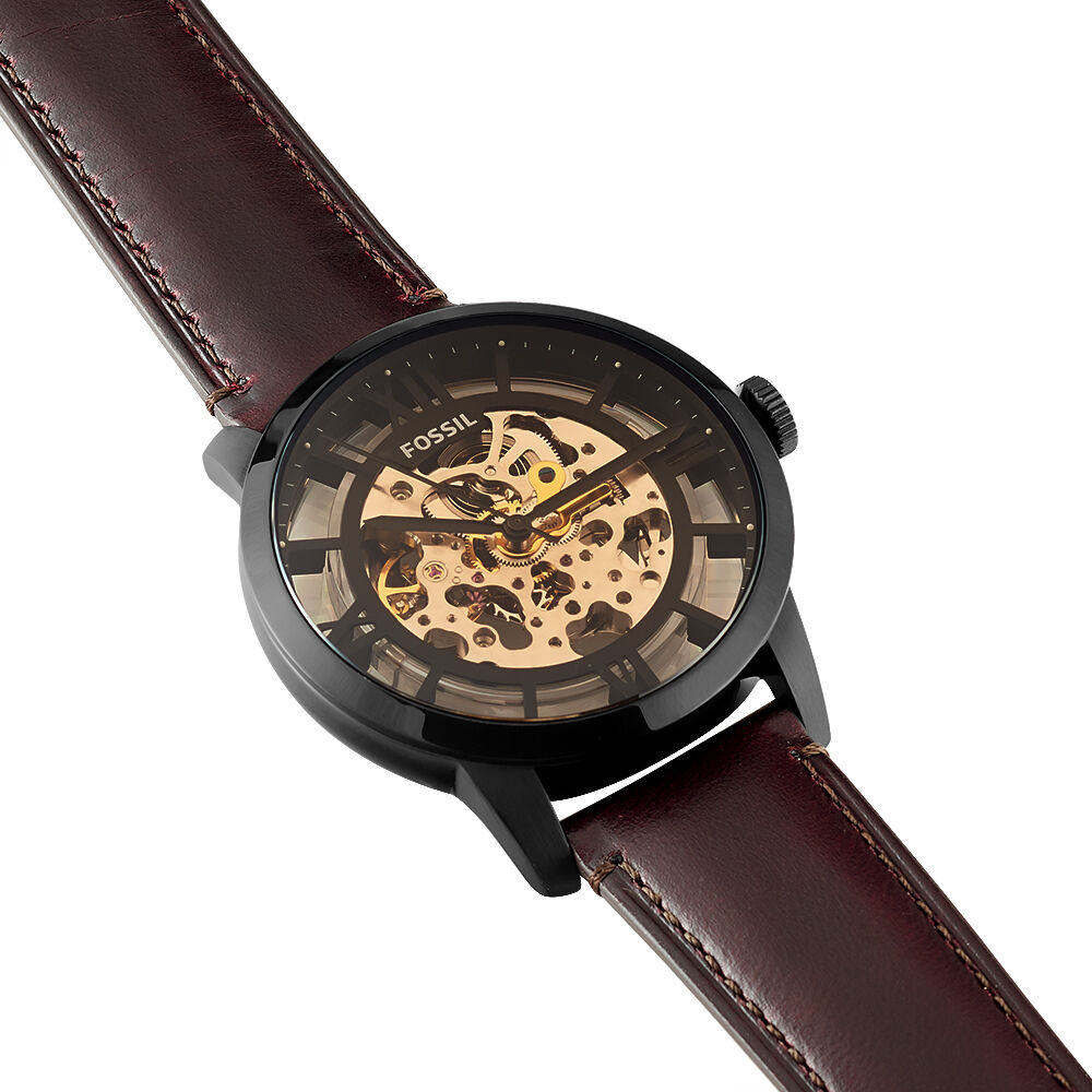 Montres Fossil ME3098 Acier Boucle Ardillon Noir Ronde