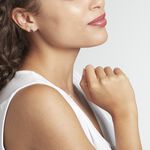 Boucles D'oreilles Puces Or Blanc Marie Saphirs Diamants - Clous d'oreilles Femme | Histoire d&rsquo;Or