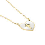 Collier Lawrie Or Jaune Nacre - Cadeaux de bapt&ecirc;me Famille | Histoire d&rsquo;Or