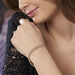 Bracelet Violette Maille Americaine Plaque Or Jaune - Bracelets chaîne Femme | Histoire d’Or
