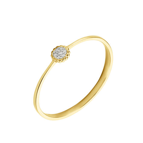 Bague Mon 1er Diamant Or Jaune Diamant - Bagues solitaires Femme | Histoire d’Or