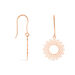Boucles D'oreilles Pendantes Ombelline Argent Rose - Boucles d'oreilles fantaisie Femme | Histoire d’Or