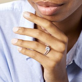 Bague Solitaire Maggy Argent Blanc Oxyde De Zirconium - Bagues solitaires Femme | Histoire d’Or