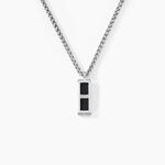 Collier Messy Acier Blanc - Colliers fantaisie Homme | Histoire d&rsquo;Or