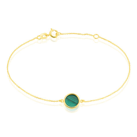 Bracelet Florica Or Jaune Malachite - Bracelets Femme | Histoire d’Or