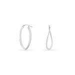 Cr&eacute;oles Argent Blanc Olivia - Boucles d'oreilles cr&eacute;oles Femme | Histoire d&rsquo;Or