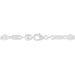 Bracelet Pomeline Maille Grain De Cafe Et Plaquettes Argent Blanc - Bracelets chaîne Homme | Histoire d’Or