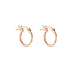 Cr&eacute;oles Valentine Argent Rose - Boucles d'oreilles cr&eacute;oles Femme | Histoire d&rsquo;Or