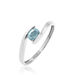 Bague Camilia Or Blanc Aigue Marine - Bagues solitaires Femme | Histoire d’Or