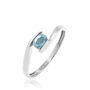 Bague Camilia Or Blanc Aigue Marine