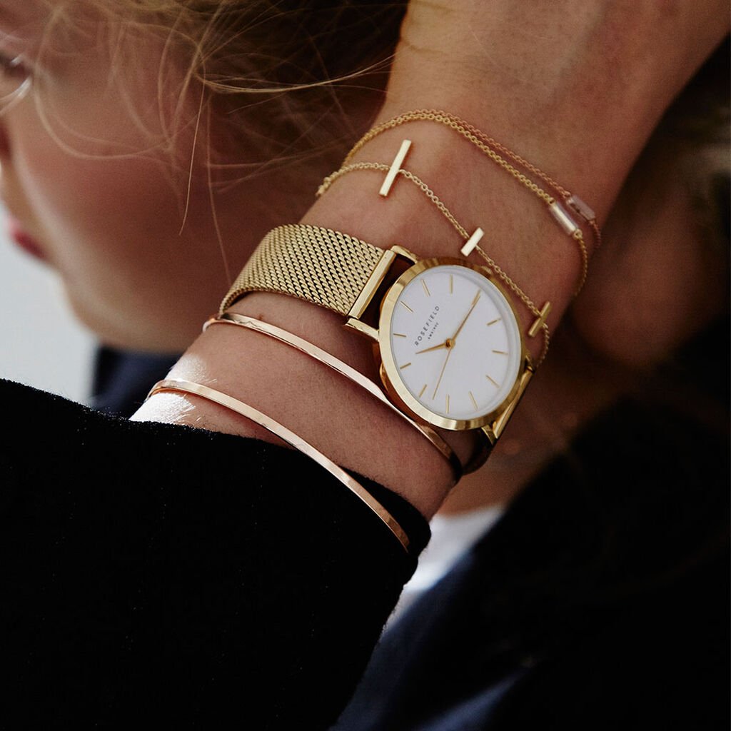 Montre Rosefield The Tribeca Blanc - Montres Femme | Histoire d’Or