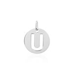 Pendentif Elio U Argent Blanc - Pendentifs Famille | Histoire d&rsquo;Or