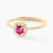 Bague Cosimo Or Jaune Rubis Diamant - Bagues solitaires Femme | Histoire d’Or