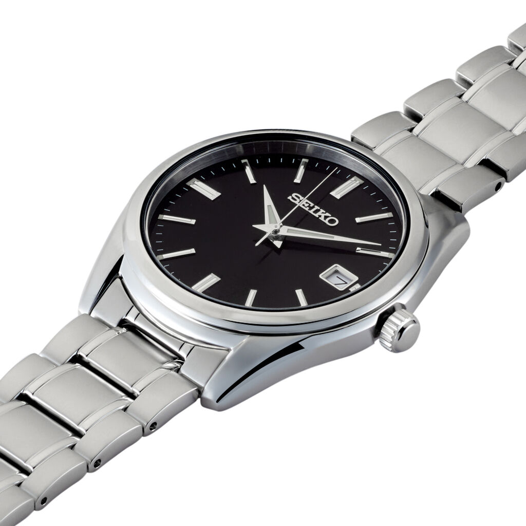 Montre Seiko Classique Noir - Montres Homme | Histoire d&rsquo;Or