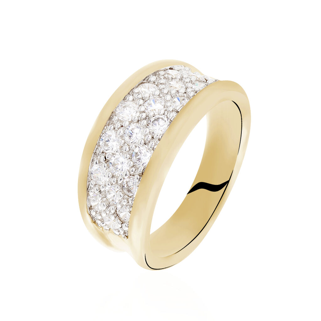 Bague Guerline Plaqué Or Jaune Oxyde De Zirconium - Bagues avec pierre Femme | Histoire d’Or
