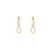 Boucles D'oreilles Pendantes Dunya Plaqué Or Jaune Oxyde De Zirconium - Boucles d'oreilles fantaisie Femme | Histoire d’Or