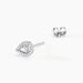 Boucles D'oreilles Puces Domitia Or Blanc Diamant - Clous d'oreilles Femme | Histoire d’Or