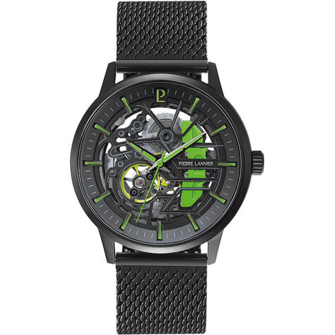 Montre Pierre Lannier Paddock Noir - Montres Homme | Histoire d&rsquo;Or