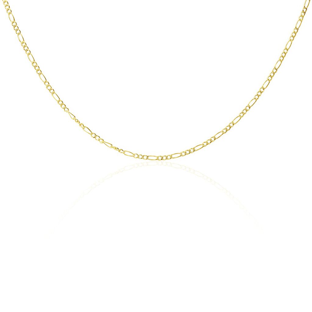 Collier Cameo Maille Alternée 1/3 Or Jaune - Chaines Femme | Histoire d’Or