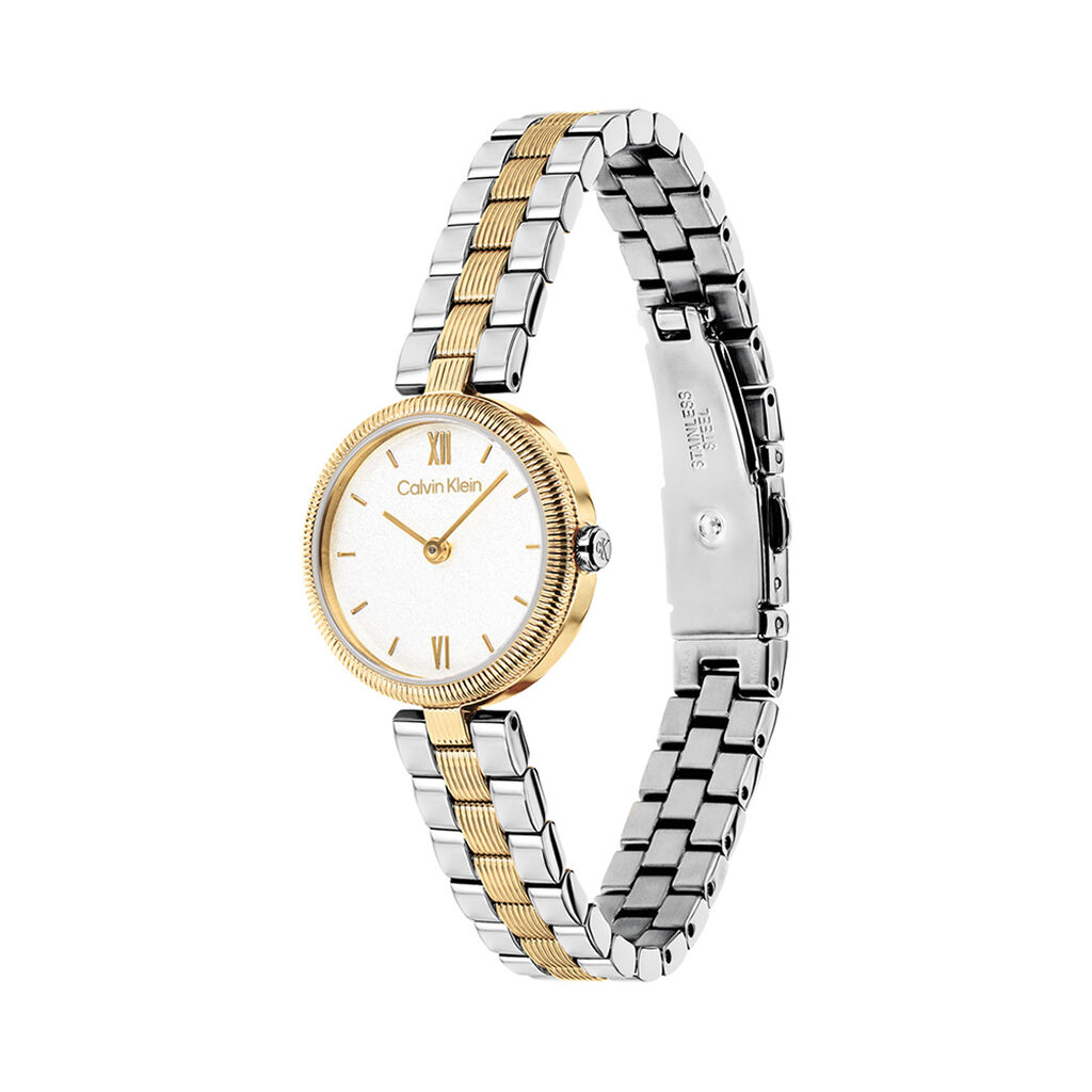 Montre Calvin Klein Gleam Blanc - Montres Femme | Histoire d&rsquo;Or