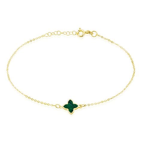 Bracelet Marvella Or Jaune Malachite - Bracelets Femme | Histoire d’Or