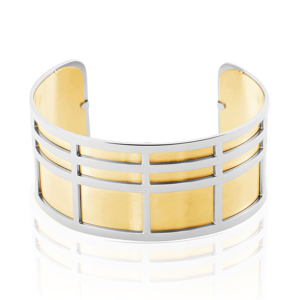 Bracelet Jonc Andria Acier Blanc - Bracelets joncs Femme | Histoire d’Or