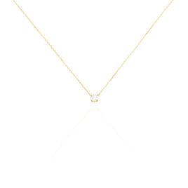 Collier Or Jaune Victoria Diamant Synthetique - Colliers Femme | Histoire d’Or