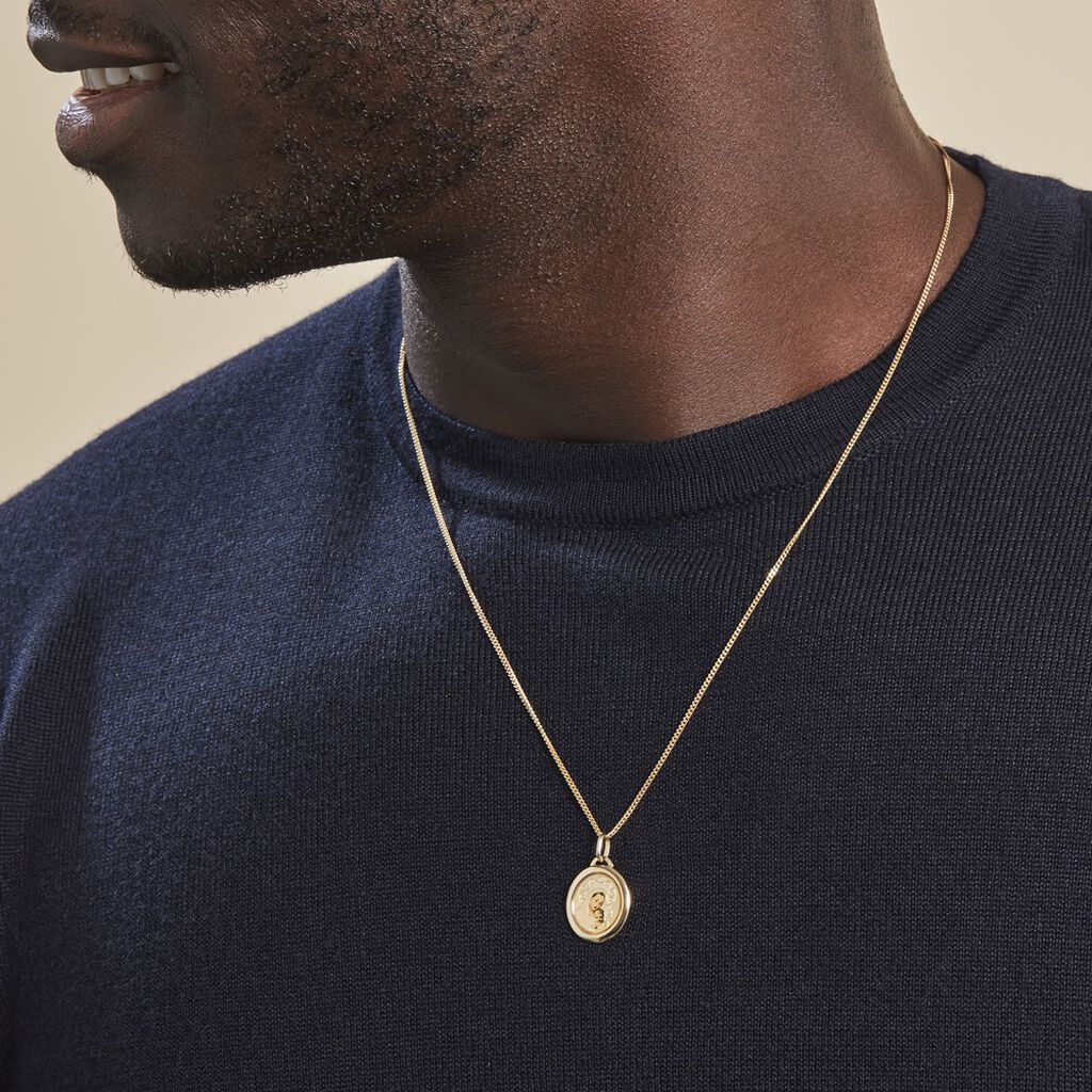 Pendentif Vierge Ovale Or Jaune - Pendentifs Baptême Famille | Histoire d’Or