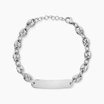 Bracelet Acier Blanc Joanano - Gourmettes Homme | Histoire d&rsquo;Or
