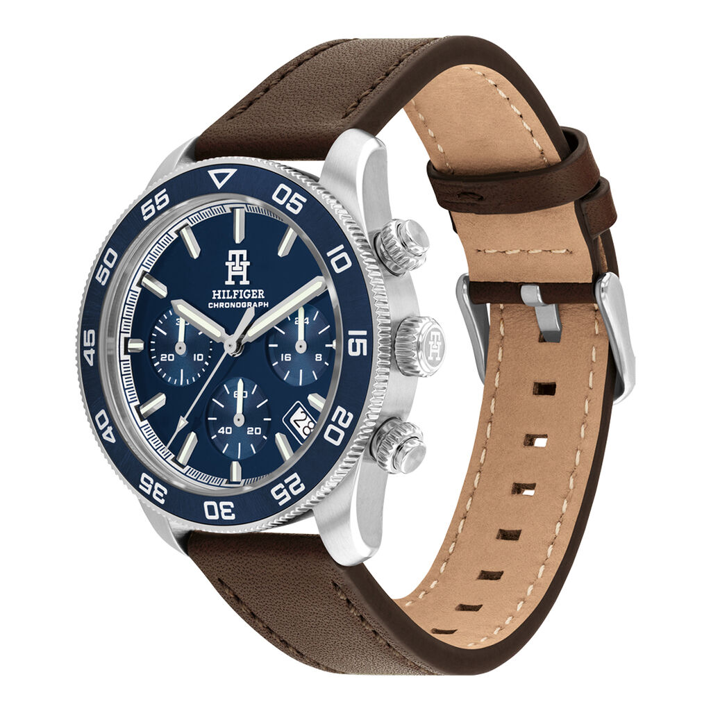 Montre Tommy Hilfiger Th85 Chrono Bleu - Montres Homme | Histoire d’Or