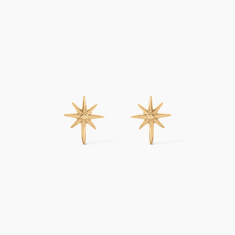Boucles D'Oreilles Puces Varlam Argent Dor&eacute; A L'Or 750/1000 - Boucles d'oreilles fantaisie Femme | Histoire d&rsquo;Or