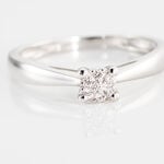 Bague Solitaire Artemis Or Blanc Diamant - Bagues solitaires Femme | Histoire d&rsquo;Or