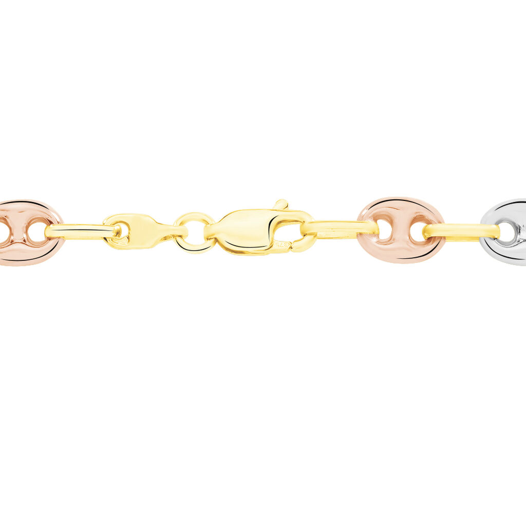 Collier Marie-colombeae Maille Grain De Café Or Tricolore - Chaines Homme | Histoire d’Or