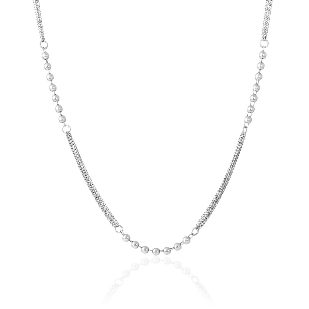 Collier Melodie Argent Blanc - Colliers fantaisie Femme | Histoire d’Or