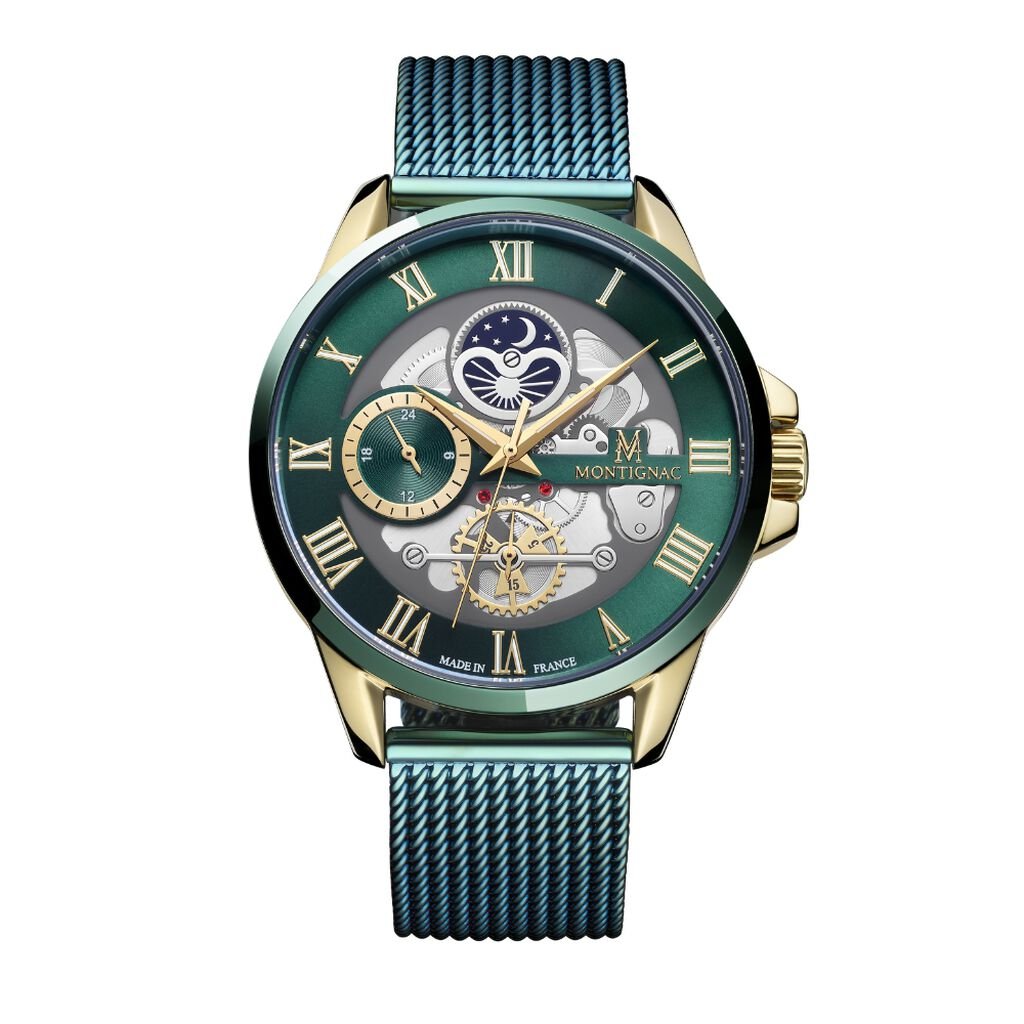Montre Montignac Round Bleu - Montres Homme | Histoire d’Or