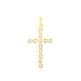 Pendentif Canice Croix Or Jaune Oxyde De Zirconium - Pendentifs Communion Femme | Histoire d’Or