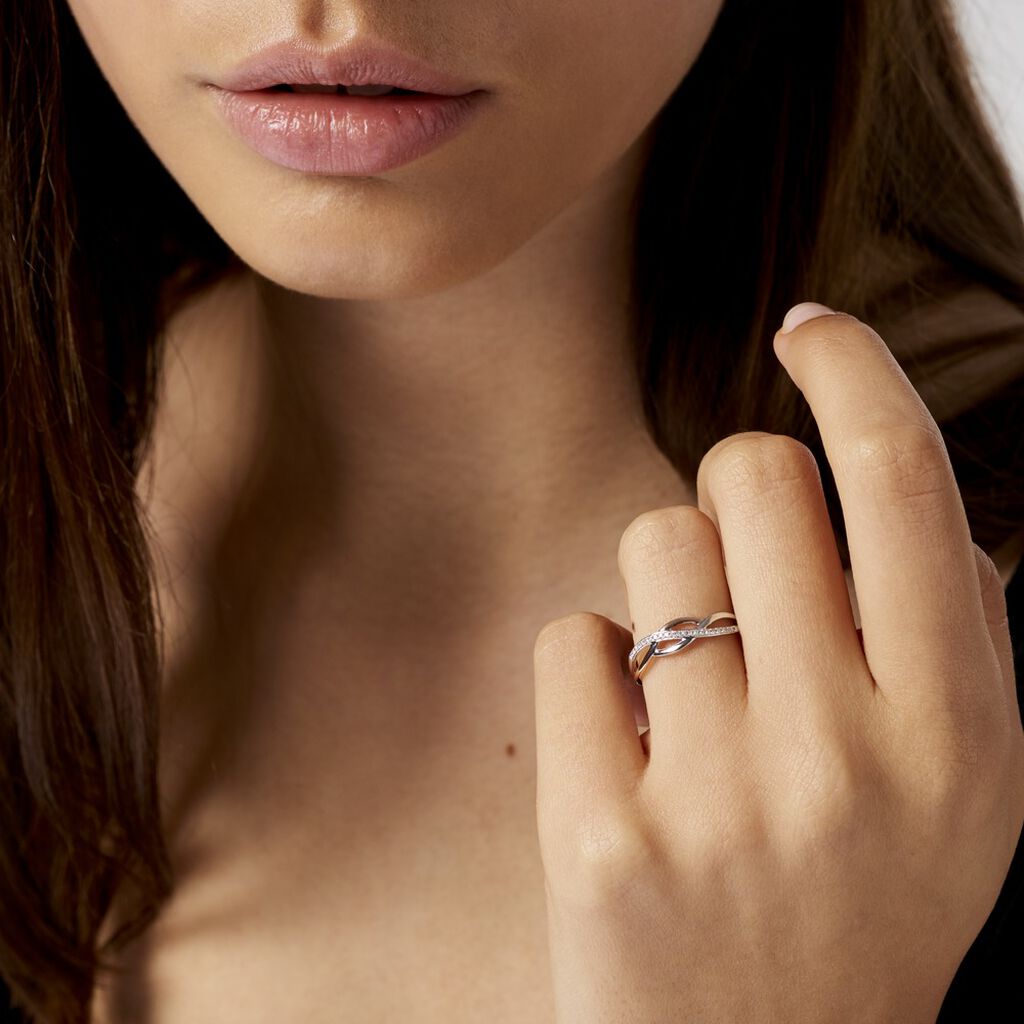 Bague Batista Or Bicolore Diamant - Bagues avec pierre Femme | Histoire d’Or
