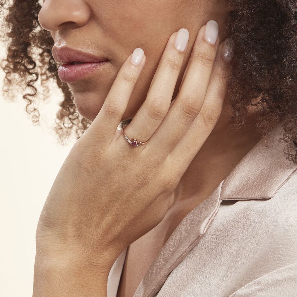 Bague Or Jaune Karmele Rubis - Bagues solitaires Femme | Histoire d’Or