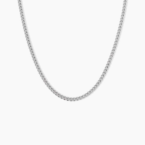 Chaine Casper Argent Blanc - Chaines Homme | Histoire d&rsquo;Or