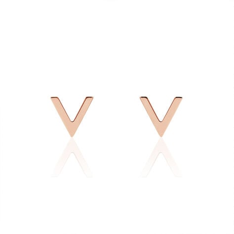 Boucles D'oreilles Puces Celene Or Rose - Clous d'oreilles Femme | Histoire d&rsquo;Or