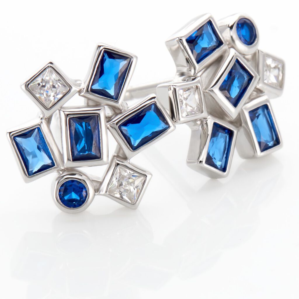 Boucles D'oreilles Puces Argent Iban Spinelles Oxydes - Boucles d'oreilles fantaisie Femme | Histoire d’Or