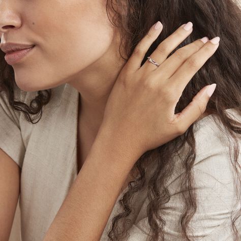 Bague Solitaire Vilma Or Blanc Diamant - Bagues solitaires Femme | Histoire d’Or